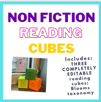 Preview of Non Fiction Reading Cubes