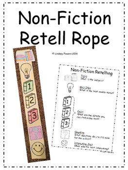 Non-Fiction Retell Rope by Lindsey Powers | Teachers Pay Teachers