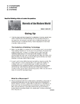 Preview of Non-Fiction Review or assessment Packet for 5th 6th grade