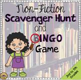 Non-Fiction Scavenger Hunt and BINGO Game for Library