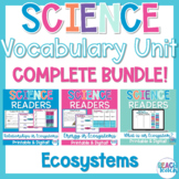 Science Vocabulary Unit: Ecosystems Bundle - Printable and