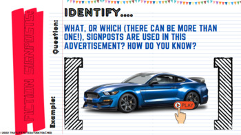 Preview of Non-Fiction Signposts: Interactive Notes Using Popular Advertisement Clips