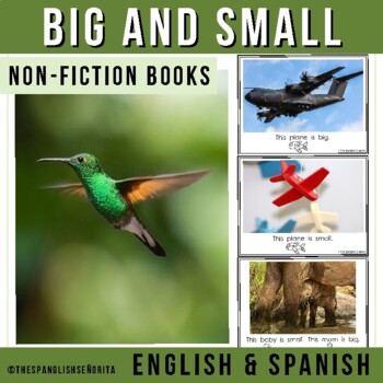 Preview of Big and Small | Comparative Non-Fiction Easy Reader (English & Spanish)