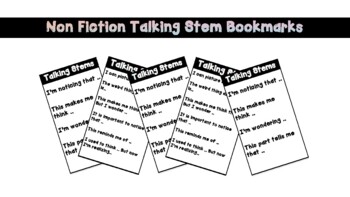 Preview of Non Fiction Talking Stem Bookmarks | Growing Ideas