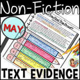 Reading Passages Text Evidence {May Print Edition}