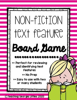 Preview of Distance Learning - Non-Fiction Text Feature Board Game