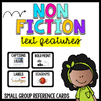 Preview of Nonfiction Text Feature Labels - Small Group Reference Cards