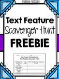 Non-Fiction Text Feature Scavenger Hunt FREEBIE