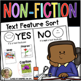 Non Fiction Text Feature Sort for Kindergarten & First Inf