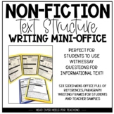 Non-Fiction {Text Structure} Writing Mini-Office