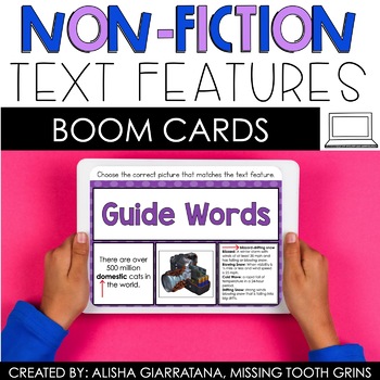 Preview of Non-Fiction Text Features Boom Cards™