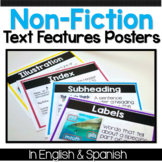 Text Features Características del texto Anchor Chart Posters