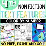 4th Grade Informational Text Non Fiction Text Features Wor