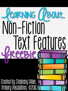 Preview of Non-Fiction Text Features Freebie