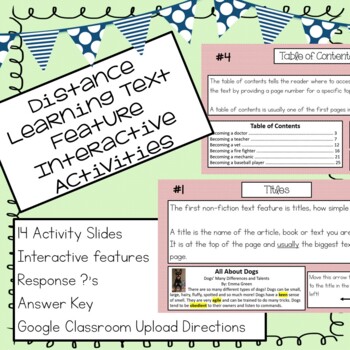 Preview of Non-Fiction Text Features Interactive Activity Slideshow