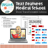Non-Fiction Text Features | Medical Theme Room Transformat