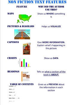 Preview of Non Fiction Text Features Poster