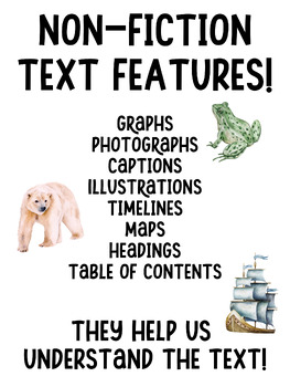 Preview of Non-Fiction Text Features Poster