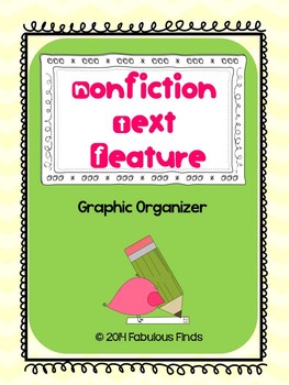 Preview of Non-Fiction Text Features Poster / Graphic Organizer