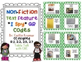 Nonfiction Text Features Task Cards with QR Codes {2nd gra