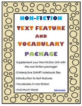 Preview of Non-Fiction Text Features and Vocabulary Package