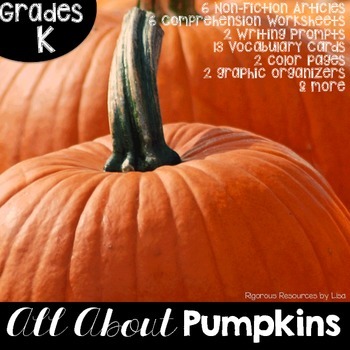 Pumpkins Nonfiction Passages and Text Dependent Questions | TpT