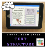 Non-Fiction Text Structure- Boom Cards- Distance Learning
