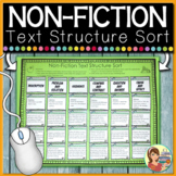 NonFiction Text Structure Sort (Print and Digital)