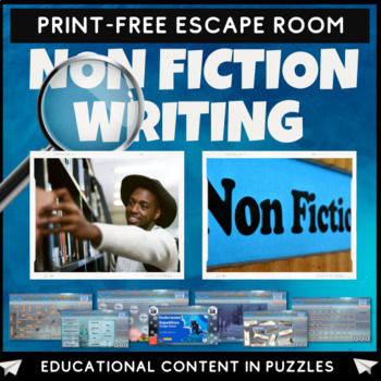 Preview of Non Fiction Writing Escape Room
