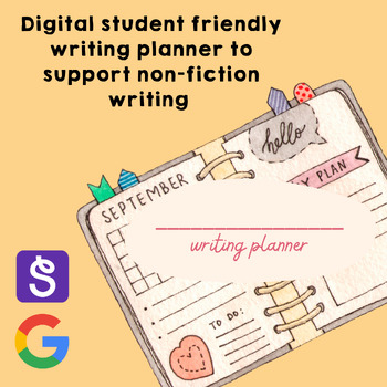 Preview of Non Fiction Writing Project Planner | Google Slides Digital Resource Seesaw