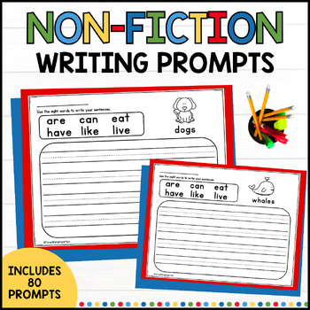 Preview of Non-Fiction Writing Prompts for Beginning Writers