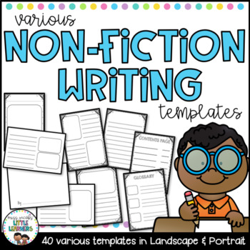 Non Fiction Writing Templates by Miss Jacobs Little Learners TpT