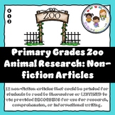 Non-Fiction Zoo Animal Articles- RECORDED!