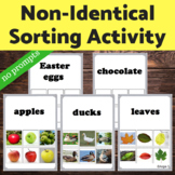 Non Identical Matching Activity for Non-Verbal Students wi