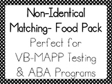 Non - Identical Matching Cards Food Pack VB-MAPP & Task Bins