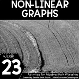 Non Linear Graphs  - Algebra Math Workshop Math Games Stations