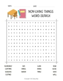 Non Living Things Word Search