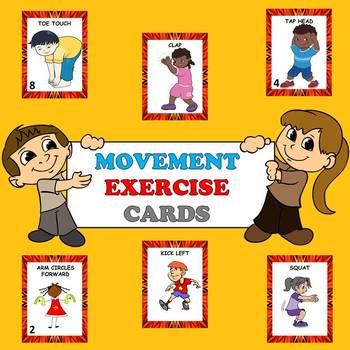 Preview of Non-Locomotor Movement / Exercise Cards and Lesson Plans