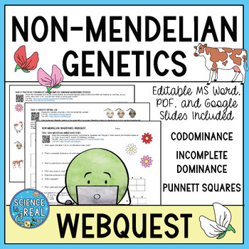 Preview of Non-Mendelian Genetics with Codominance and  Incomplete Dominance Webquest