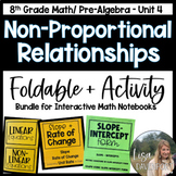 Non Proportional Relationships Foldable and Activities for