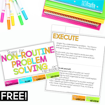 Preview of Non-Routine Problem Solving Flip-Book