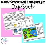 Non-Seasonal Language Flip Book - Speech Therapy