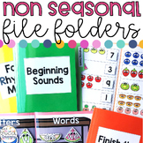 Non Seasonal Themed File Folder BUNDLE for Special Education