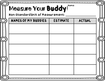 Non-Standard Measurement by Kristin Guyette | Teachers Pay Teachers