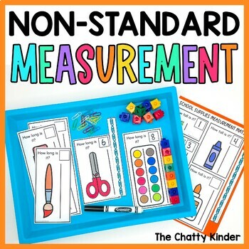 Non-Standard Measurement Activity - Kindergarten Back to School Math Center