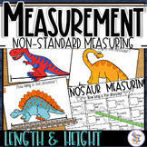 Non Standard Measurement Height & Length Task Cards - DINOSAURS
