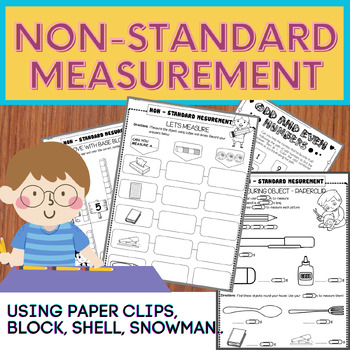 Preview of Non Standard Measurement - Length Worksheets for Kindergarten - Grade 1 & 2