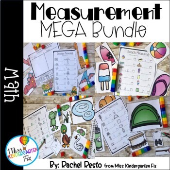 Preview of Non Standard Measurement Mega Bundle Preschool and Kindergarten