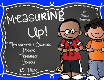 Preview of Non-Standard Units of Measurement & Graphing 65 Pages {Kinder & 1st Grade}