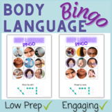 Non-Verbal Body Language Bingo Game - Social and Emotional